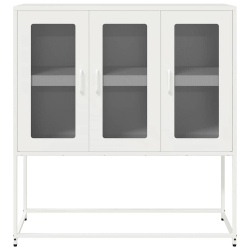 Szafka, biała, 100,5x39x107 cm, stal walcowana na zimno