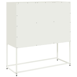 Szafka, biała, 100,5x39x107 cm, stal walcowana na zimno