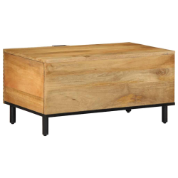 Stolik kawowy Brązowy 80x50x40 cm Drewno lite Mango