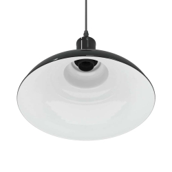Lampa wisząca z regulacją wysokości E27 połysk czarny metal