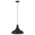 Lampa wisząca z regulacją wysokości E27 połysk czarny metal