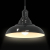 Lampa wisząca z regulacją wysokości E27 połysk czarny metal