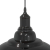 Lampa wisząca z regulacją wysokości E27 połysk czarny metal
