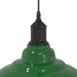 Lampa wisząca z regulacją wysokości E27 połysk zielony metal