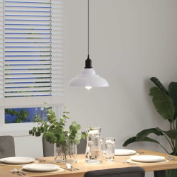 Lampa wisząca z regulacją wysokości E27 połysk biały metal