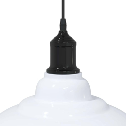 Lampa wisząca z regulacją wysokości E27 połysk biały metal