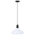 Lampa wisząca z regulacją wysokości E27 połysk biały metal
