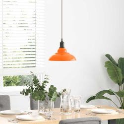 Lampa wisząca z regulacją wysokości E27 Pomarańczowy połysk