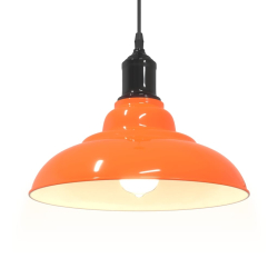 Lampa wisząca z regulacją wysokości E27 Pomarańczowy połysk