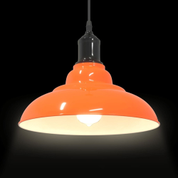 Lampa wisząca z regulacją wysokości E27 Pomarańczowy połysk