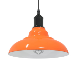 Lampa wisząca z regulacją wysokości E27 Pomarańczowy połysk
