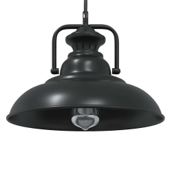 Lampa wisząca E27 Czarna Ø 31 cm Żelazo