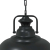 Lampa wisząca E27 Czarna Ø 31 cm Żelazo
