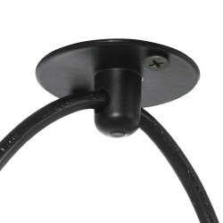 Lampa wisząca z 5 uchwytami na żarówki E27 Czarny metal
