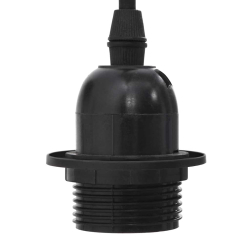 Lampa wisząca z 5 uchwytami na żarówki E27 Czarny metal