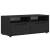 Szafka pod TV "VISNES" Czarna 100x40x38 cm Drewno klejone