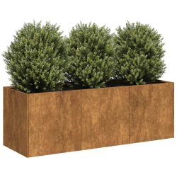Doniczka Rusty 120x40x40 cm Stal nierdzewna