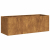 Doniczka Rusty 120x40x40 cm Stal nierdzewna