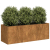 Doniczka Rusty 120x40x40 cm Stal nierdzewna