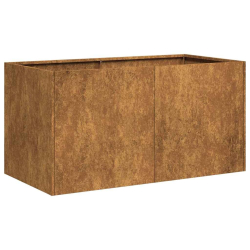Doniczka Rusty 80x40x40 cm Stal nierdzewna