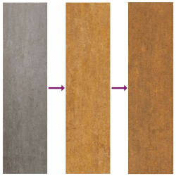 Doniczka Rusty 80x40x40 cm Stal nierdzewna