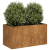 Doniczka Rusty 80x40x40 cm Stal nierdzewna
