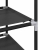 Stojak na buty 10-poziomowy czarny 44x28x180 cm
