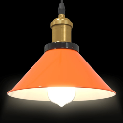 Lampa wisząca z regulacją wysokości E27 Pomarańczowy połysk