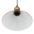 Lampa wisząca z regulacją wysokości E27 połysk czerwony