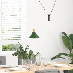 Lampa wisząca z regulacją wysokości E27 połysk zielony