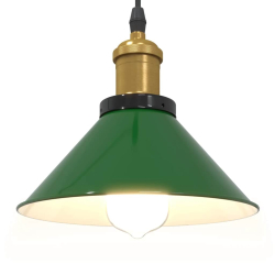 Lampa wisząca z regulacją wysokości E27 połysk zielony