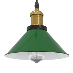 Lampa wisząca z regulacją wysokości E27 połysk zielony