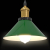 Lampa wisząca z regulacją wysokości E27 połysk zielony
