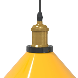 Lampa wisząca z regulacją wysokości E27 połysk żółty