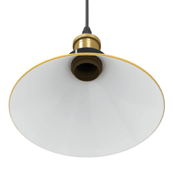 Lampa wisząca z regulacją wysokości E27 połysk żółty