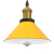 Lampa wisząca z regulacją wysokości E27 połysk żółty