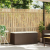 Ławka ogrodowa z poduszką Brązowa 110x40x44 cm Polirattan