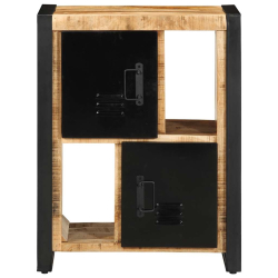 Szafka, 55x35x70 cm, lite surowe drewno mango