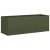 Donica, oliwkowa, 120x40x40 cm, stal walcowana na zimno