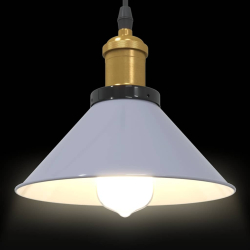 Lampa wisząca z regulacją wysokości E27 połysk szary
