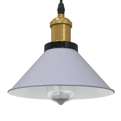 Lampa wisząca z regulacją wysokości E27 połysk szary