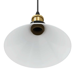 Lampa wisząca z regulacją wysokości E27 połysk biały