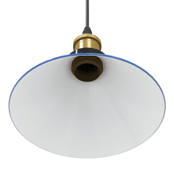 Lampa wisząca z regulacją wysokości E27 połysk ciemnoniebieski