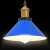 Lampa wisząca z regulacją wysokości E27 połysk ciemnoniebieski