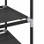 Stojak na buty 8-poziomowy czarny 44x28x145 cm