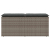 Ławka ogrodowa z poduszką Szara 110x40x44 cm Polirattan