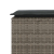 Ławka ogrodowa z poduszką Szara 110x40x44 cm Polirattan