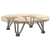 Nogi do stołu Hairpin, 4 szt., naturalna stal, 10 cm, lita stal