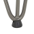 Nogi do stołu Hairpin, 4 szt., naturalna stal, 10 cm, lita stal