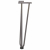 Nogi do stołu Hairpin, 4 szt., naturalna stal, 42 cm, lita stal